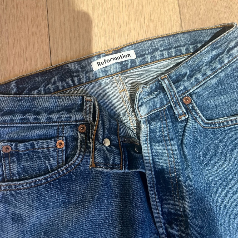 Reformation X Levi's straight leg jeans